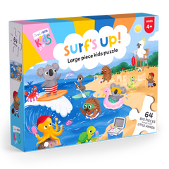 D&D Kids 64pc Jigsaw Puzzle: Surf's Up