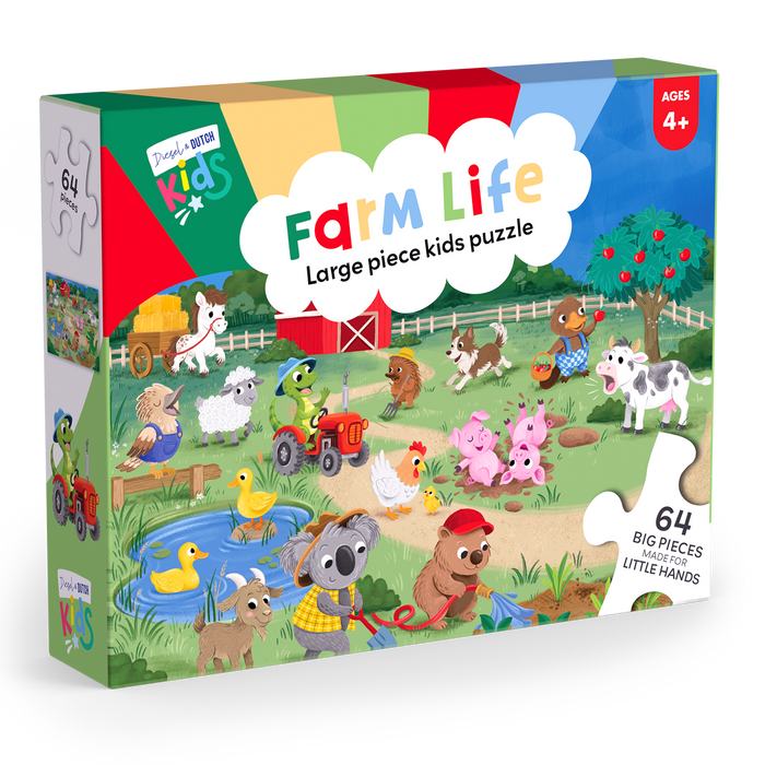 D&D Kids 64pc Jigsaw Puzzle: Farm Life