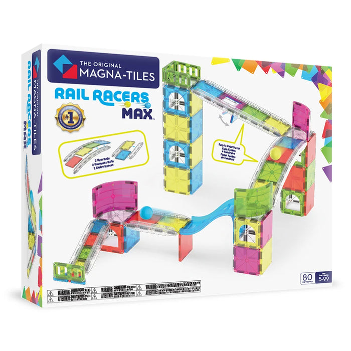 MAGNA-TILES - Rail Racers Max - 80 Piece